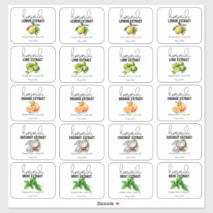 Homemade Extracts From the Kitchen Small Sticker