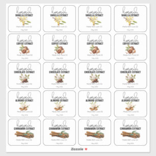 Homemade Extracts Gifts from the Kitchen Sticker