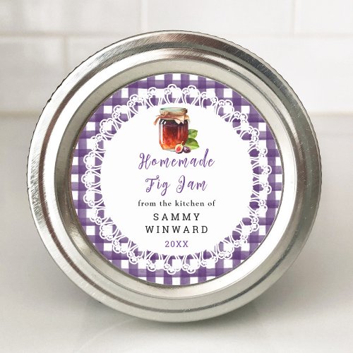Homemade Fig Jam Canning Label