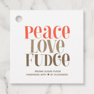 Homemade Fudge Favor Tags