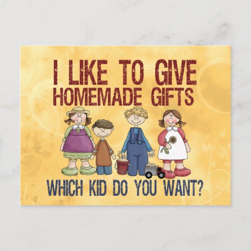 Homemade Gifts Postcard