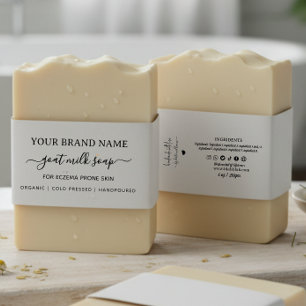 Homemade Goat Soap Belly Band Soap Packaging