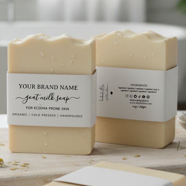 Homemade Goat Soap Belly Band Soap Packaging (Creator Uploaded)
