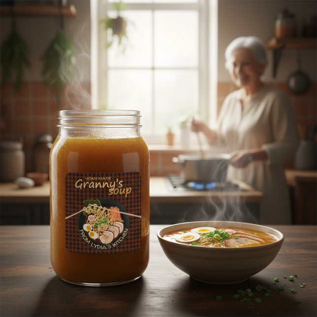 Homemade Granny’s Soup Personalized Label (Creator Uploaded)
