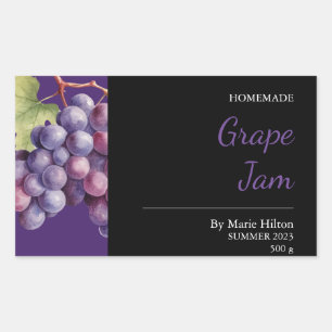 Homemade Grape Jam Jar Label