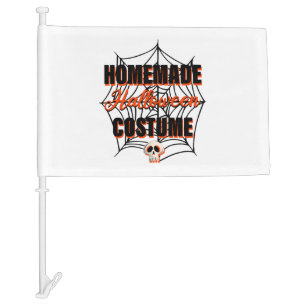 Homemade Halloween Costume Car Flag