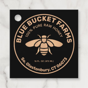 Homemade Honey Bee Favor Tags