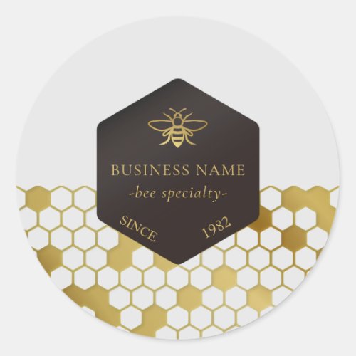 Homemade Honey Bee Honeycomb Product Label