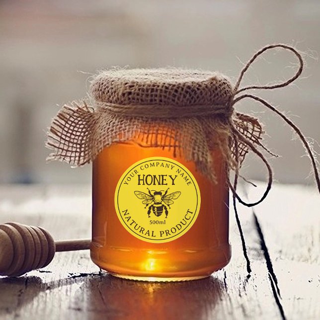 Homemade Honey Editable Label Sticker (Creator Uploaded)