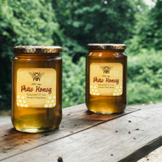Homemade Honey Editable Label Sticker