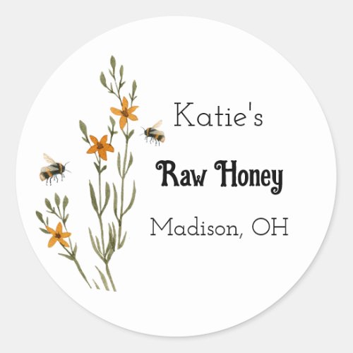 Homemade Honey Product Sticker