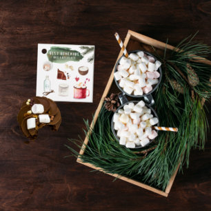 Homemade Hot Chocolate Recipe Holiday Favor Tag