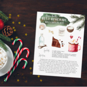 Homemade Hot Chocolate Recipe   Holiday Postcard