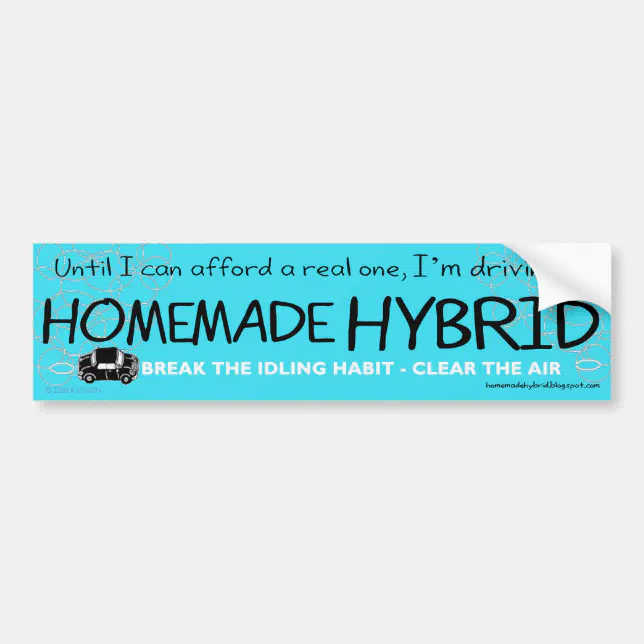 Ibrida Sticker Homemade Hybrid Bumper Sticker | Zazzle