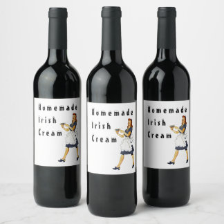 Homemade Irish Cream Label Gift St Patrick's Day