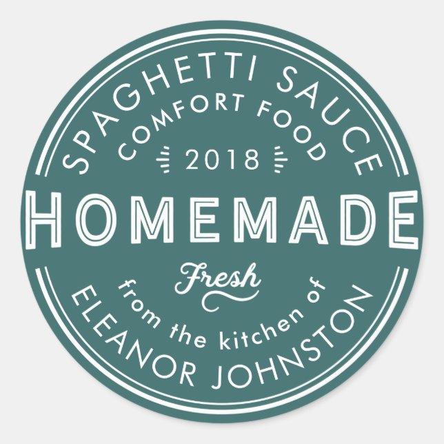 Homemade Jam / Jelly / Sauces Kitchen Label (Front)