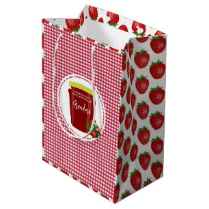 Homemade Jam Label Sticker Editable Medium Gift Bag