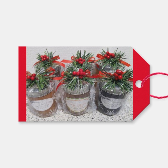 Homemade Jam or Jelly Christmas Gift Tags (Front (Horizontal))