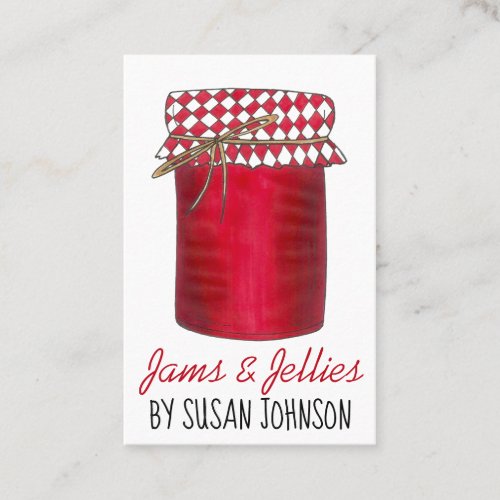 Homemade Jams Jellies Fruit Preserves Canned Goods Business Card