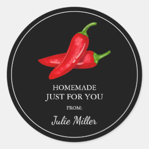 Homemade just for you chili label