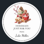 Homemade just for you christmas treats label<br><div class="desc">Special for you!</div>
