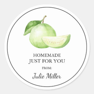 Homemade just for you guava label