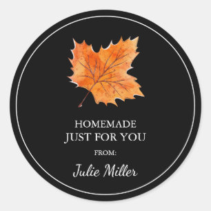 Homemade just for you maple label