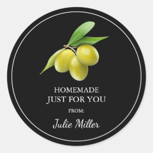 Homemade just for you olive label