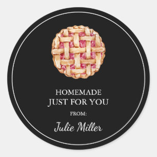 Homemade just for you pie label