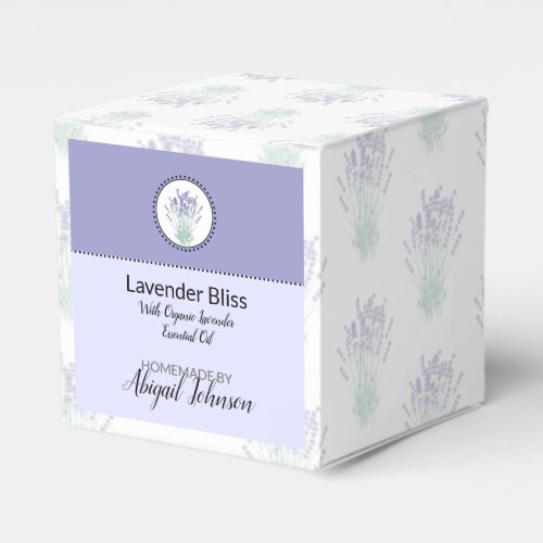 Homemade Lavender Bath Bomb Box