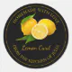 Homemade Lemon Curd Label | Black | Zazzle