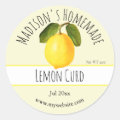 Homemade Lemon Curd Labels | Zazzle