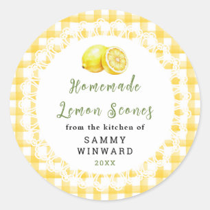 Homemade Lemon Scone Label