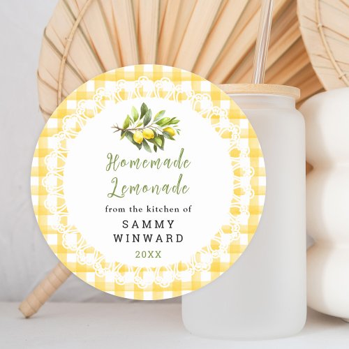 Homemade Lemonade Drink Label