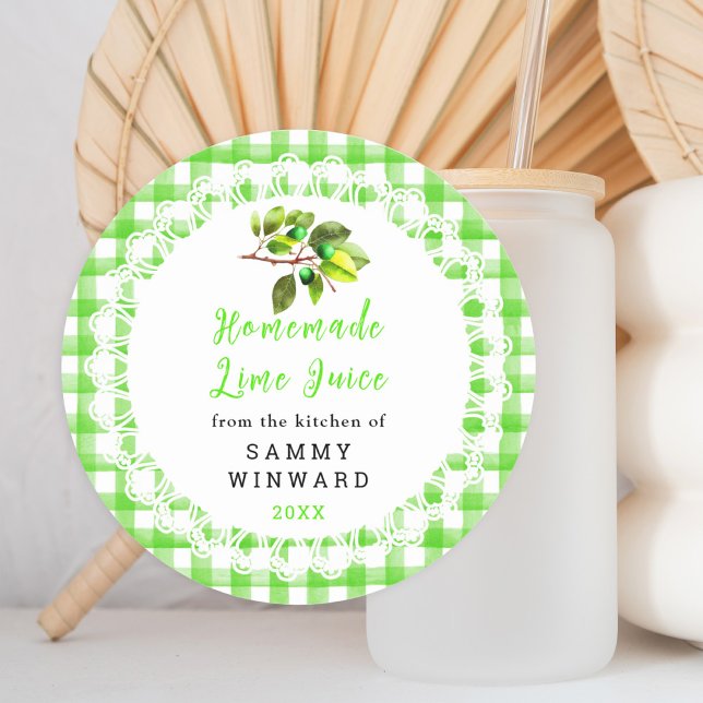 Homemade Lime Juice Drink Label (Creator Uploaded)
