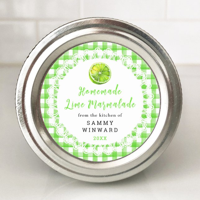 Homemade Lime Marmalade Canning Label (Creator Uploaded)