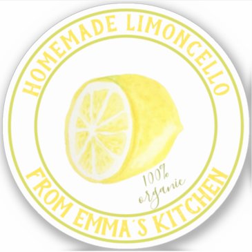 Homemade Limoncello - 100% Organic - Waterproof