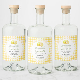 Homemade Limoncello Bottle Label
