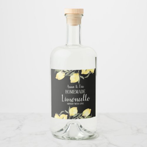 Homemade Limoncello Elegant Modern Wedding