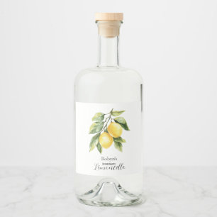 Homemade Limoncello Label