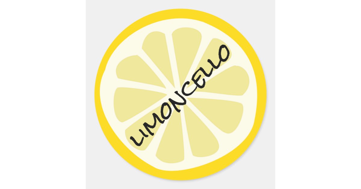 Homemade Limoncello Mason Jar Classic Round Sticker | Zazzle.com