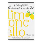 Homemade Limoncello Personalized Bottle Label |