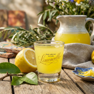 Homemade Limoncello Personalized Favor Shot Glass