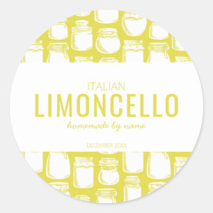 Homemade Limoncello Round Sticker