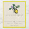 Homemade Limoncello Vintage Bottle Label |