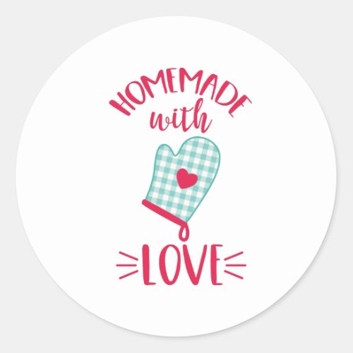 Homemade Love Classic Round Sticker