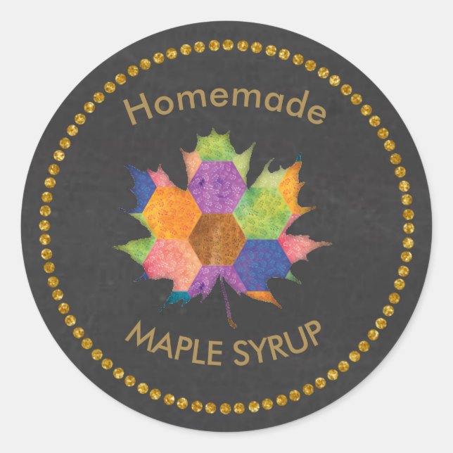 Homemade Maple Syrup Sticker (Front)