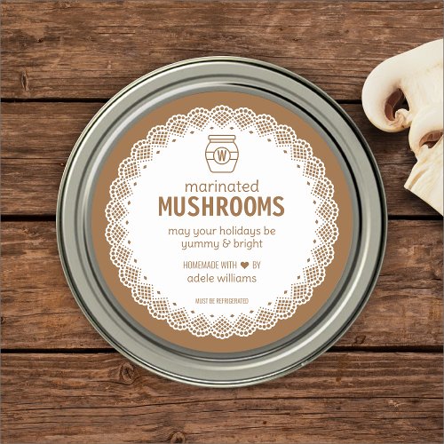 Homemade Marinated Mushrooms Sticker