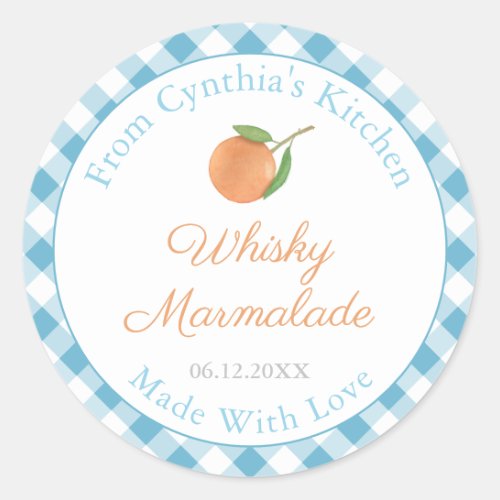 Homemade Marmalade Gourmet Hostess Gift Labels
