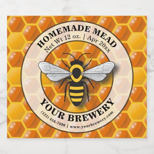 Homemade Mead Template Beer Bottle Label Zazzle Homemade Mead Template Beer Bottle Label Zazzle